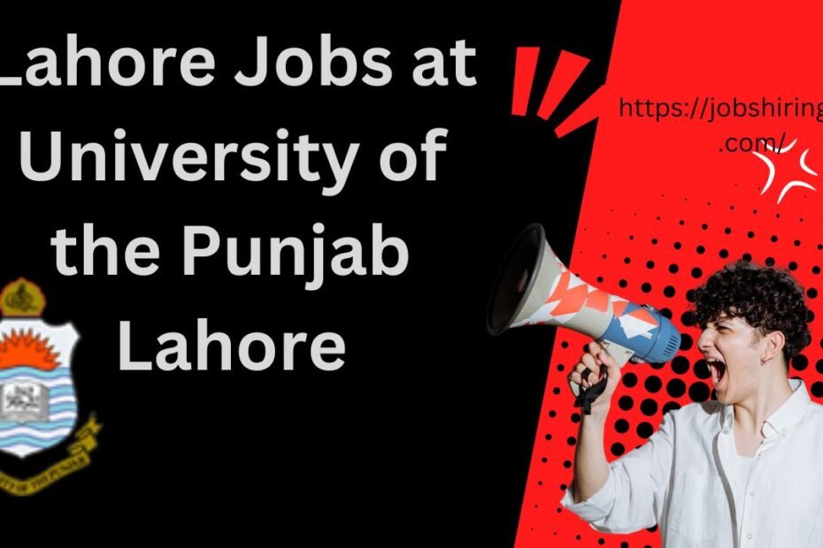 Lahore Jobs at University of the Punjab Lahore